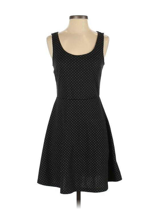 H&M Dresses & Skirts - H&M Sleeveless Polka Dots Black White Skater Dress Size Small